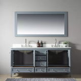 Classical style double sink bathroom vanities wooden bathroom cabinet