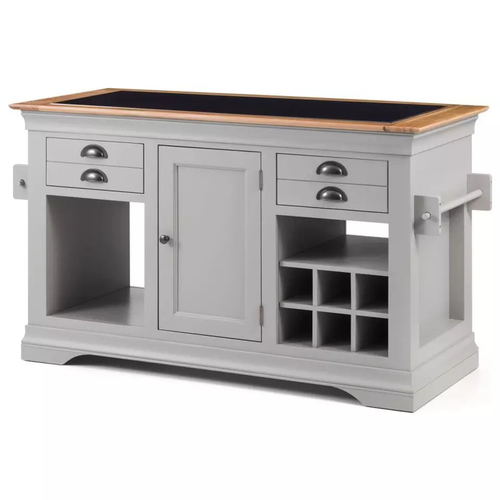 Hot Sale OAK Wooden Custom kitchen island cart