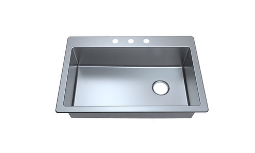 Tight Radius Big Single Bowl Dual Mount Sink JC1091