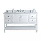 White Modern Commercial Hotel Waterproof Wash Hand Basin Cabinet Bathroom Vanity with Good Price