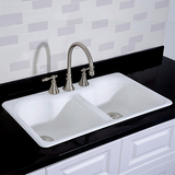 6011  Double equal size bowls kitchen sink 6