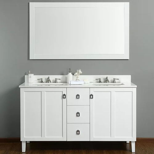 60 inch White New customized Sanitary ware furniture modern bathroom vanity