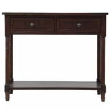 Modern Furniture Luxury Hallway Living Room Corner Wood Console Table With 2 Drawer