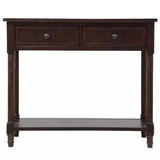 Modern Furniture Luxury Hallway Living Room Corner Wood Console Table With 2 Drawer