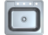 Stainless Steel Single Bowl Drop-in Sink JC1007