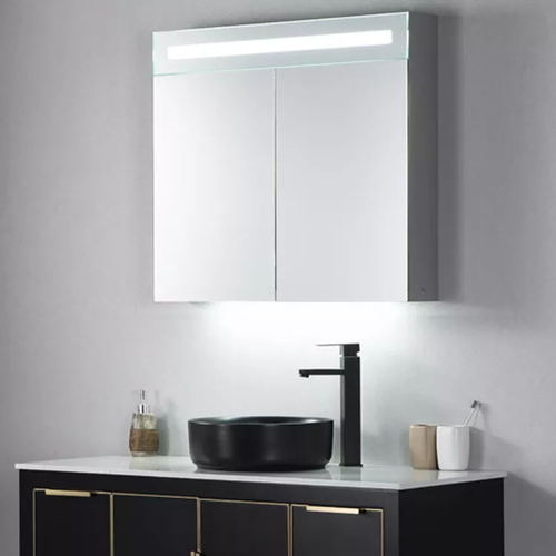 Hot sale high quality modern bathroom wall mounted LED mirror cabinet
