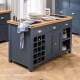 European classic OEM Wholesale modern kitchen cabinet island cart with wine rack