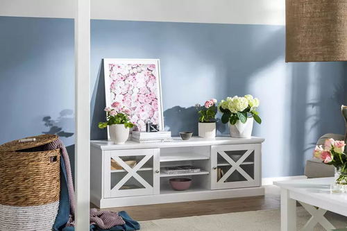 Hot Sale white Design home usage TV Stand Wooden Cabinet