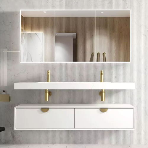 1500mm waterproof double vanity unit bathroom furniture