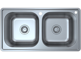 Stainless Steel Double Bowl Drop-in Sink JC2010