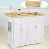 Classical High Quality kitchen wood trolley cart