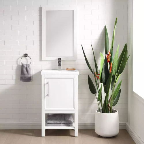 20inch modern oak wood small white bathroom vanity cabinets