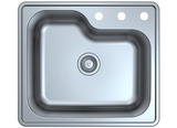Stainless Steel Single Bowl Drop-in Sink JC1060