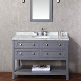 48inch Grey Free standing bathroom vanity sink basin storage cabinet hotel bathroom vanity cabinet